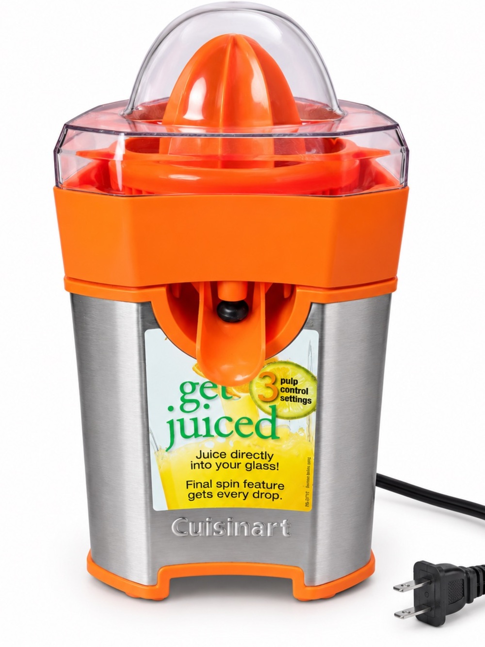 Cuisinart Stainless Steel Electric Citrus Juicer - 3 Pulp Control Settings